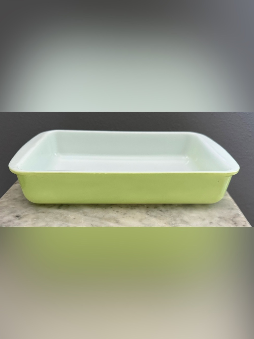 Vintage Pyrex Lime Oblong Baking Dish 231